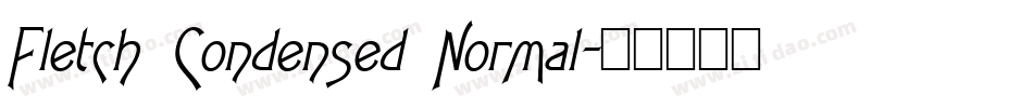 Fletch Condensed Normal字体转换